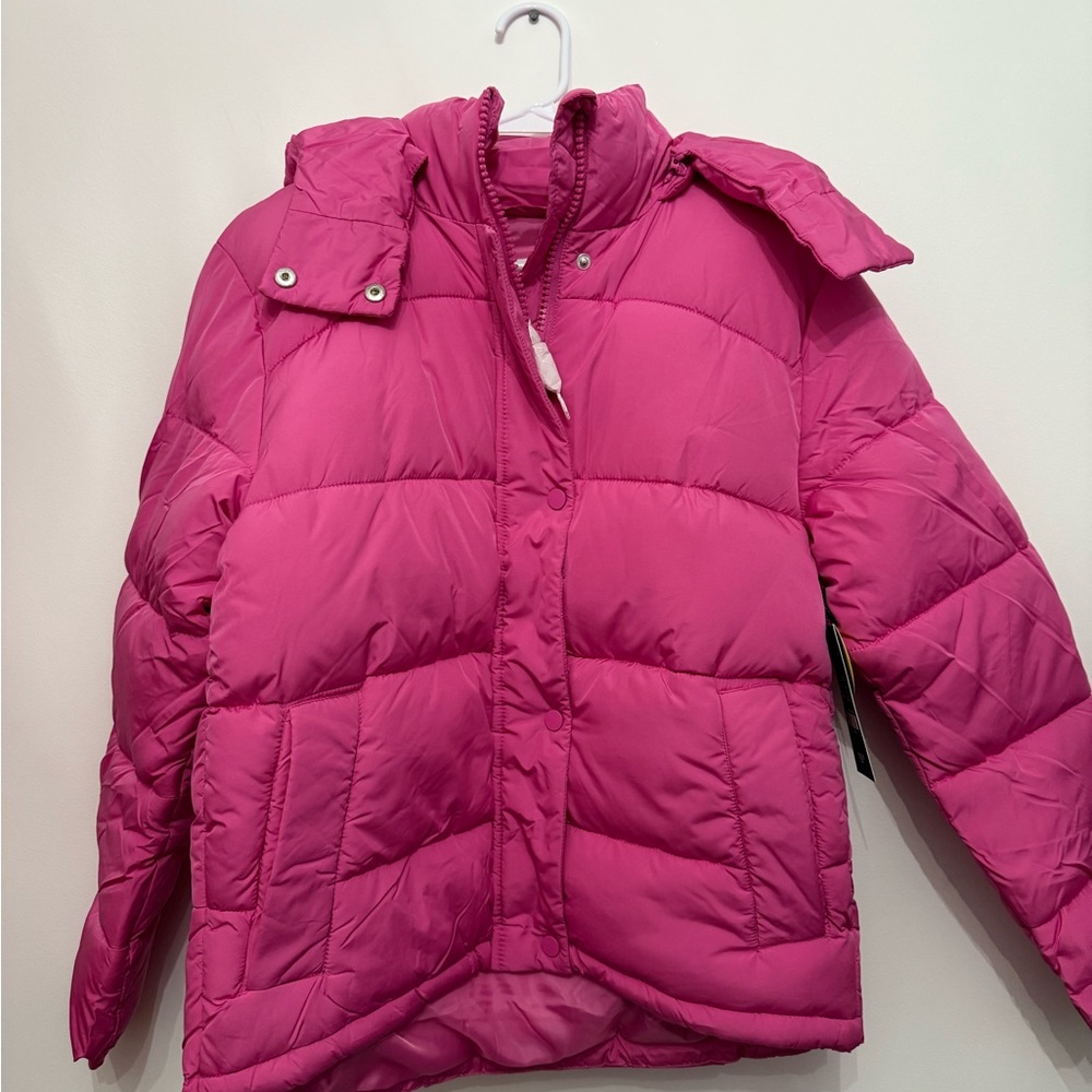 Ardene Vibrant Pink Puffer Jacket